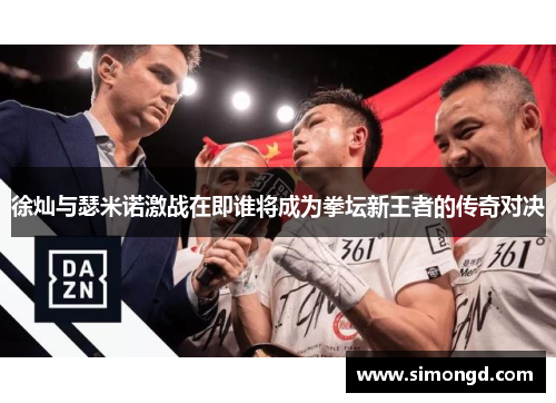 徐灿与瑟米诺激战在即谁将成为拳坛新王者的传奇对决